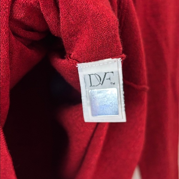 Diane Von Furstenberg Maroon Wool Blend Ruffle Sweater - L - Picture 5 of 9